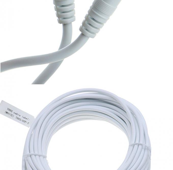 3.5mm Hombre a Hombre Stereo Aux Mono Jack 4 polos TRRS Micrófono de audio cable 4
