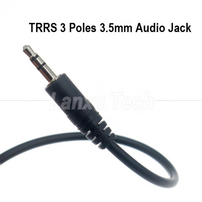 Personalización OEM 1M 2M 3M 5M 10M 3 polos TRS de varón a varón 3.5mm Aux Stereo Jack Cable de extensión de audio 2