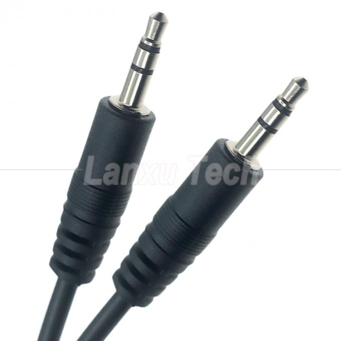 Personalización OEM 1M 2M 3M 5M 10M 3 polos TRS de varón a varón 3.5mm Aux Stereo Jack Cable de extensión de audio 3