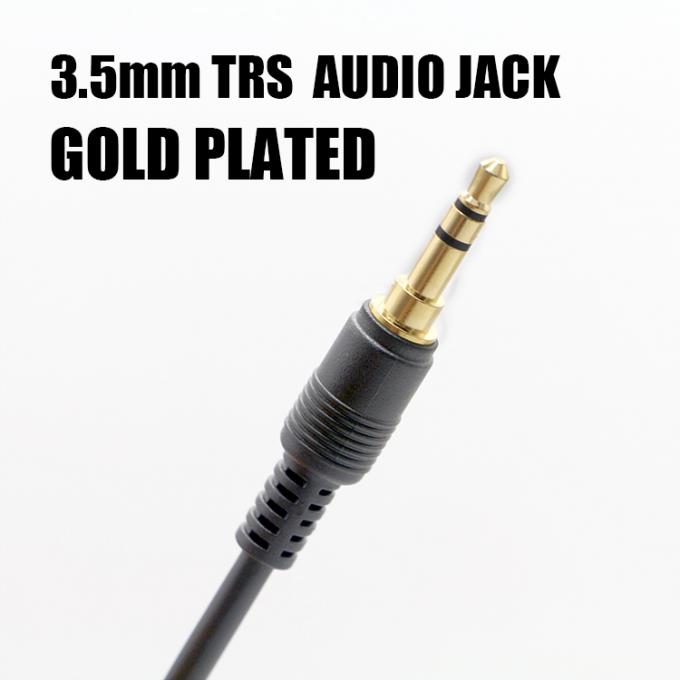 OEM Revestimiento de oro 1M 2M 3M Hombre a Hombre 3.5mm Jack Altavoz Auxiliar Cable de audio estéreo 1