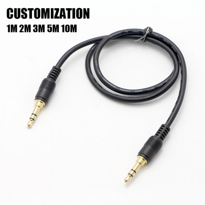 OEM Revestimiento de oro 1M 2M 3M Hombre a Hombre 3.5mm Jack Altavoz Auxiliar Cable de audio estéreo 2