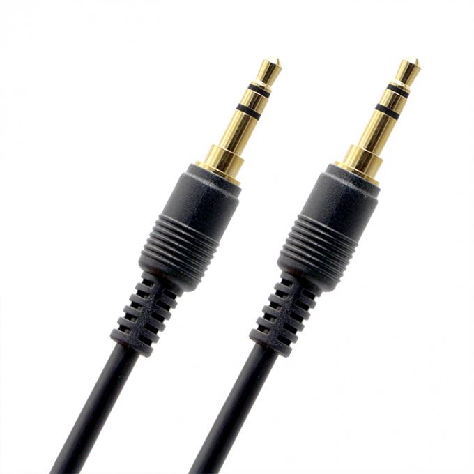 OEM Revestimiento de oro 1M 2M 3M Hombre a Hombre 3.5mm Jack Altavoz Auxiliar Cable de audio estéreo 3