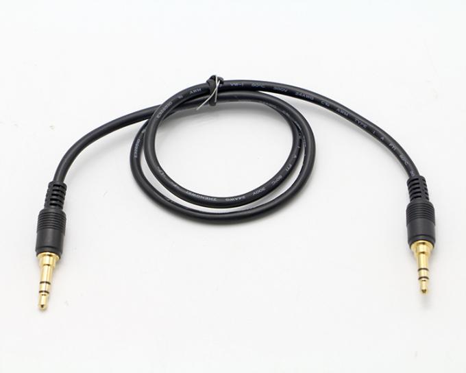 OEM Revestimiento de oro 1M 2M 3M Hombre a Hombre 3.5mm Jack Altavoz Auxiliar Cable de audio estéreo 4