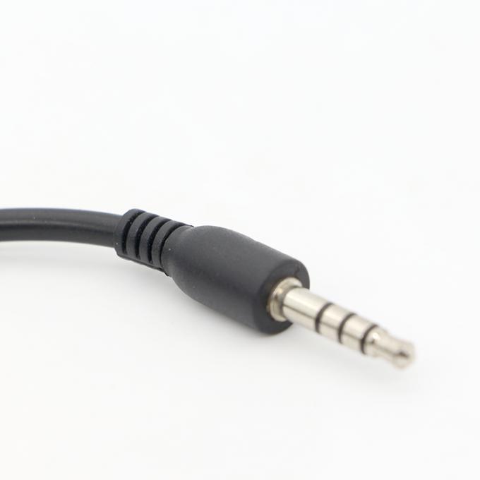 Corto 20cm 3.5mm 4 polos TRRS hombre a 3.5mm TRRS mujer Stereo Aux Audio cable de extensión 1