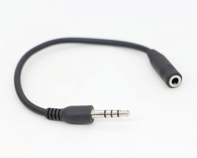 Corto 20cm 3.5mm 4 polos TRRS hombre a 3.5mm TRRS mujer Stereo Aux Audio cable de extensión 4