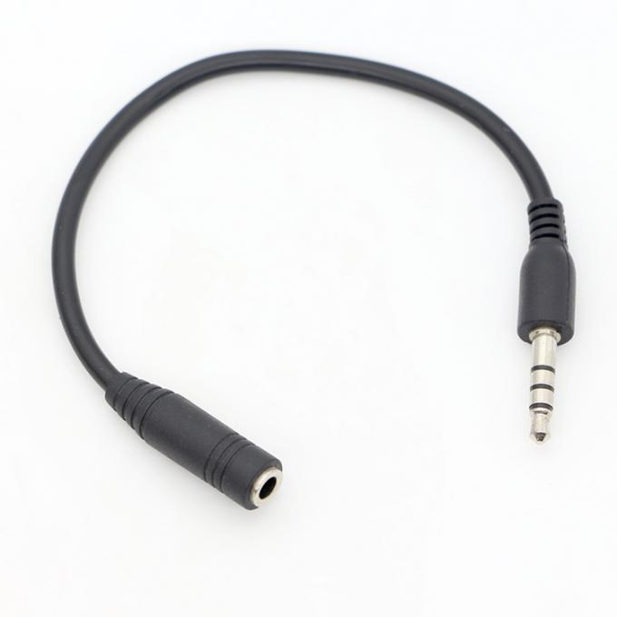 Corto 20cm 3.5mm 4 polos TRRS hombre a 3.5mm TRRS mujer Stereo Aux Audio cable de extensión 3