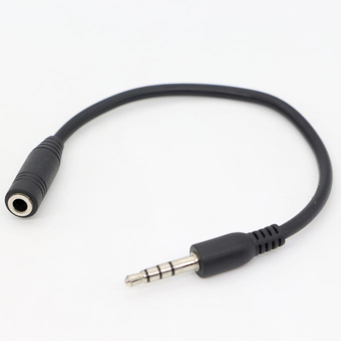 Corto 20cm 3.5mm 4 polos TRRS hombre a 3.5mm TRRS mujer Stereo Aux Audio cable de extensión 5
