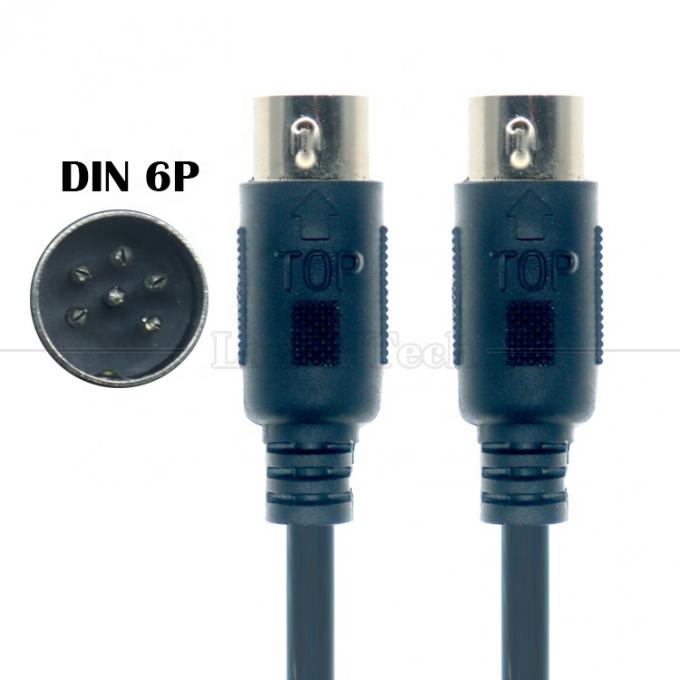Hombre a Hombre 6 PIN BIG DIN MIDI Cable de extensión para guitarra de micrófono de teclado 1