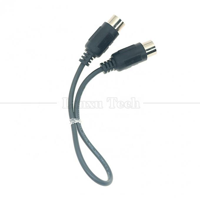 Cable de extensión MIDI de 6 pines para guitarra de micrófono de teclado 4
