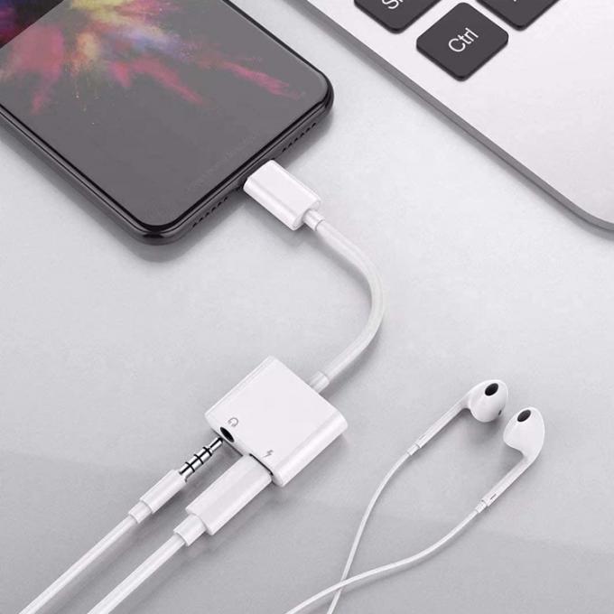 2 en 1 conector USB C a 3,5 mm AUX auricular dongle de auricular Adaptador para Samsung Note goole píxel 4 4XL 3 3XL 2 2XL 4