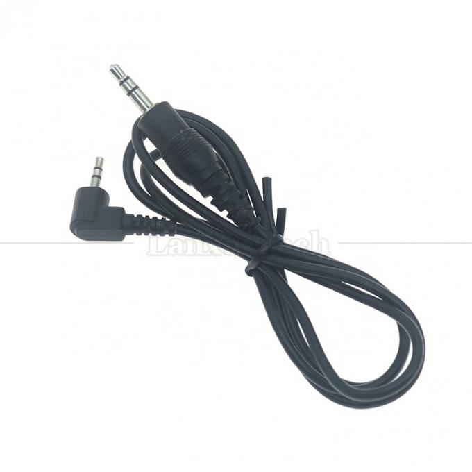 Personalización 2,5 mm Hombre a 90 grados Ángulo derecho 3,5 mm Hombre Jack estéreo Aux Audio Converter Adaptador de cable 3