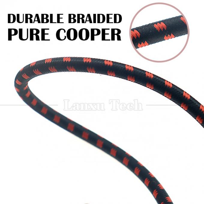 3ft 10ft 3m 5m 1/4 6.35mm Mono TS Jack de ángulo recto Instrumentos eléctricos Accesorio Amplificador de efecto amplificador Guitarra Cable de parche 2