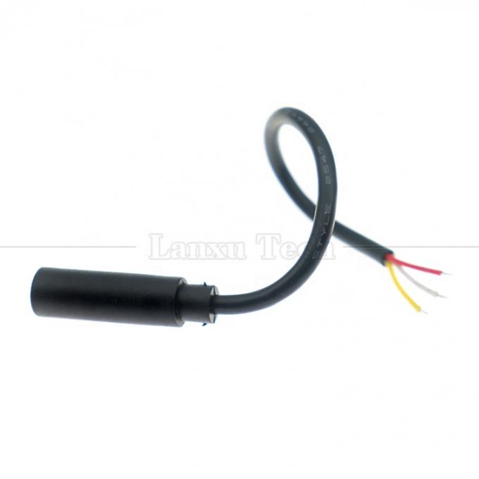 TRS de 3,5 mm personalizado con 3 postes Jack de audio de escudo de mujer a abierto Cables de extremo desnudo enlatados 4