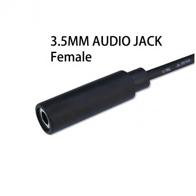 1m 3m 5m 3 Poles Trs Hombre a Mujer 3.5mm cable de conexión de audio 2
