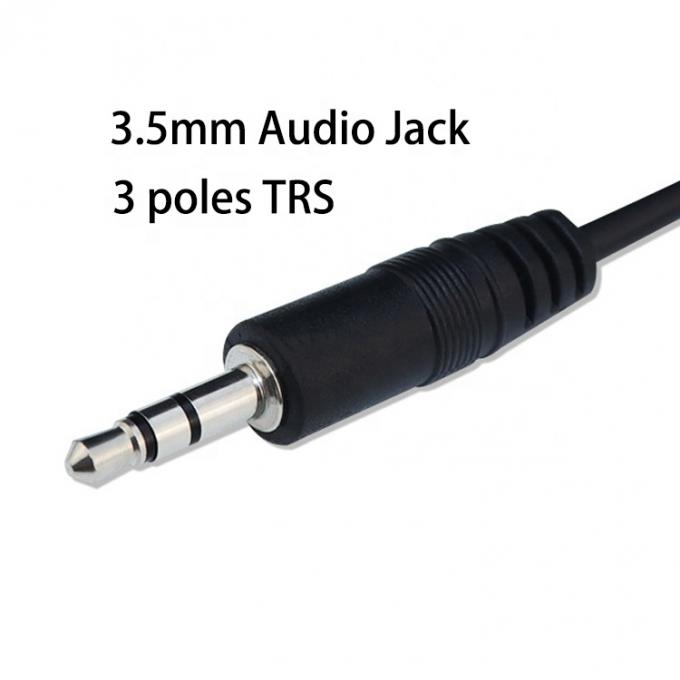 1m 3m 5m 3 Poles Trs Hombre a Mujer 3.5mm cable de conexión de audio 1