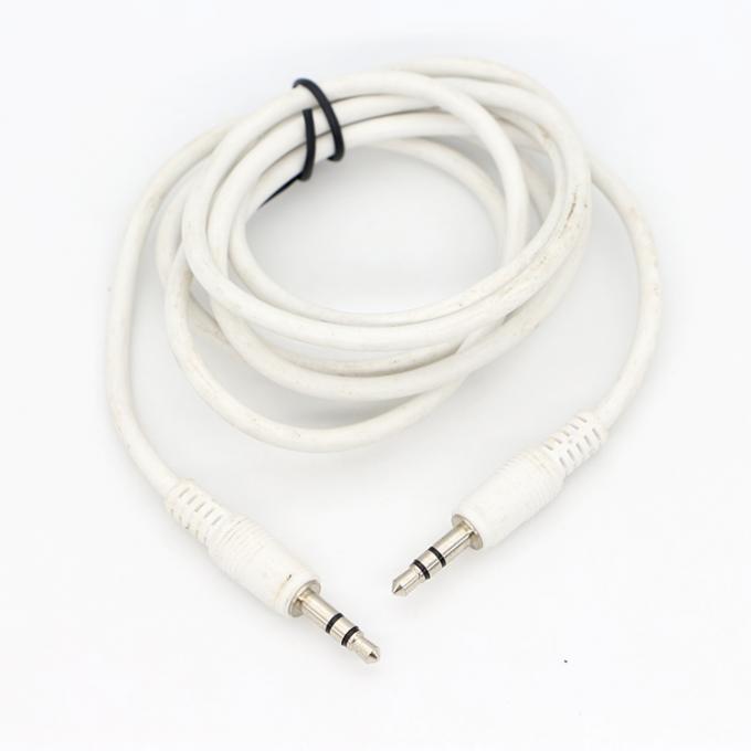 Fabricación a medida Hombre a Hombre 3,5 mm TRS Audio Stereo Jack Cable para altavoz 2