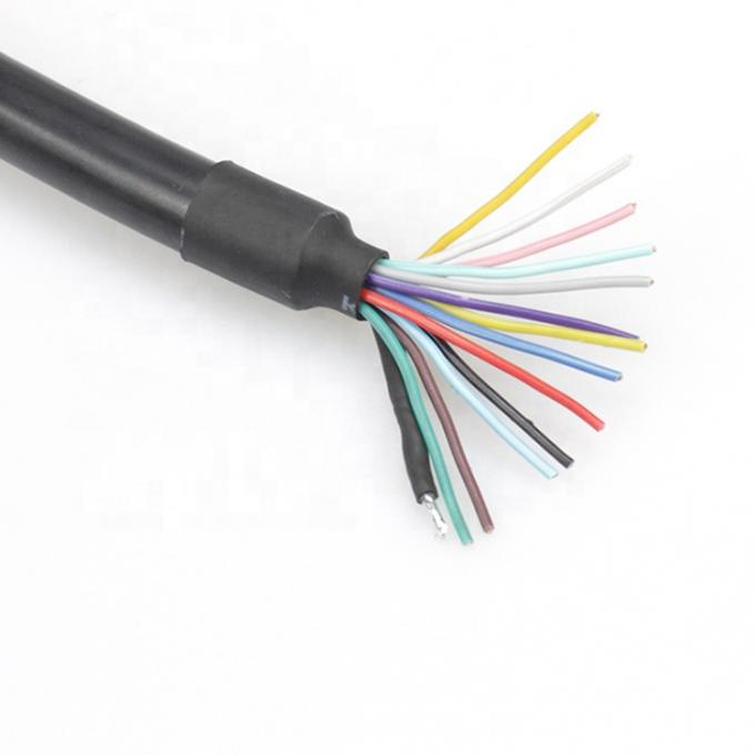 Conector PIN Din de 1M 2M Shield 13 personalizado para cable de cola de cerdo de alambre abierto 4