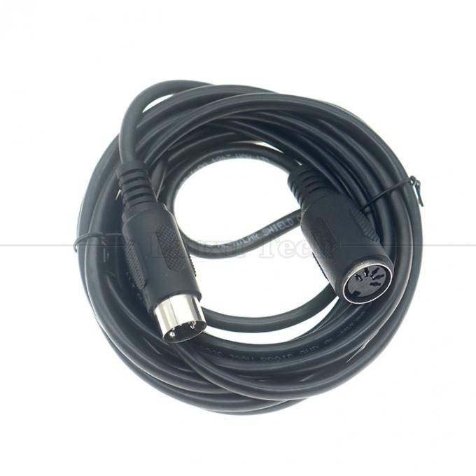 Alta calidad 1M 2M 3M 5M 10M Hombre a mujer 5PIN DIN conector MIDI Power Link cable de extensión para TV de cámara de circuito cerrado 4