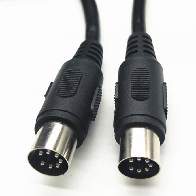 Cable Midi de 7 pines de hombre a hombre y mujer totalmente conectado. 5