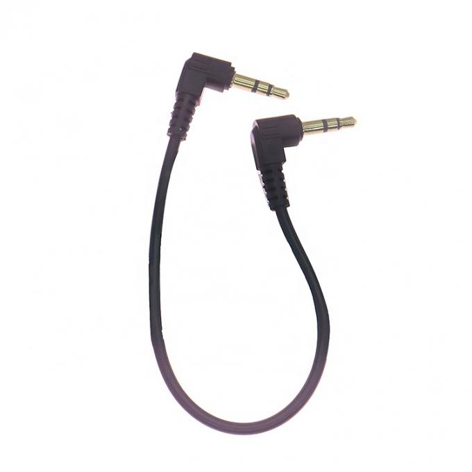 0.2M 1M 2M 3M 10M Ángulo de 90 grados Hombre a Hombre 3 polos TRS Stereo Audio Jack Cable de extensión para auriculares altavoz de coche 0