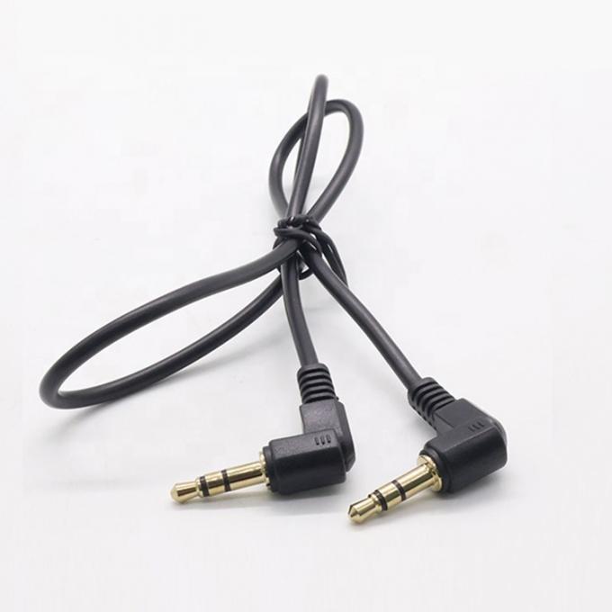 0.2M 1M 2M 3M 10M Ángulo de 90 grados Hombre a Hombre 3 polos TRS Stereo Audio Jack Cable de extensión para auriculares altavoz de coche 6
