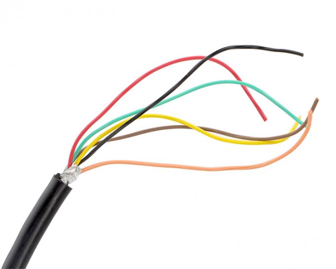 Personalización 6 7 8 PIN MINI DIN para el cable de alambre de lata abierto de cola de cerdo 3