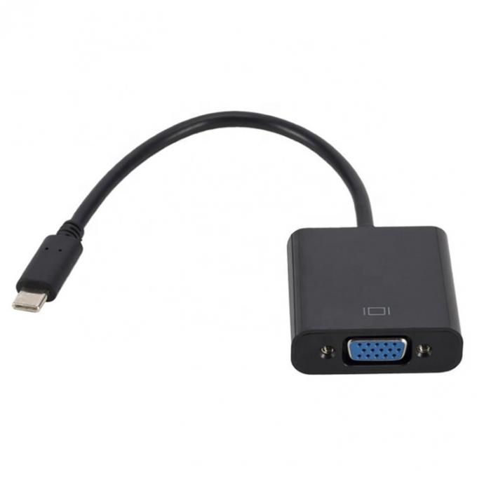 Adaptador de conversión de USB tipo C a VGA para computadora portátil 2