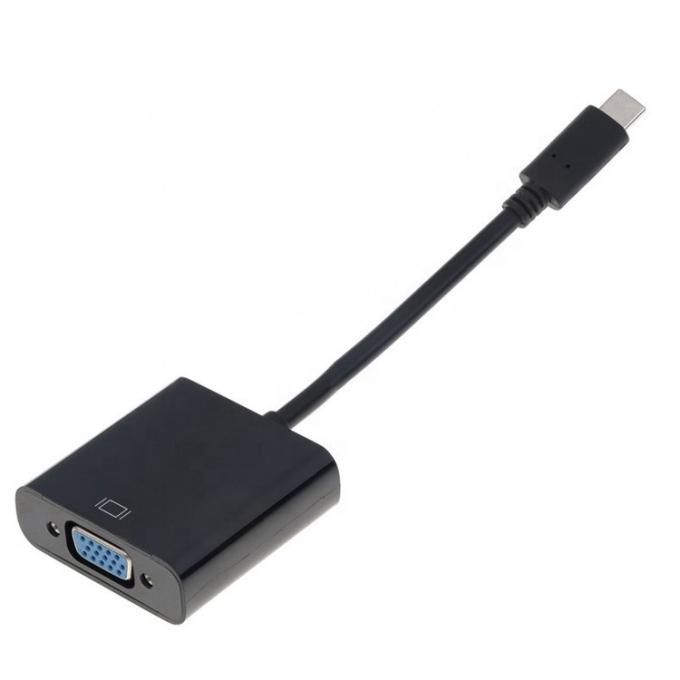 Adaptador de conversión de USB tipo C a VGA para computadora portátil 4