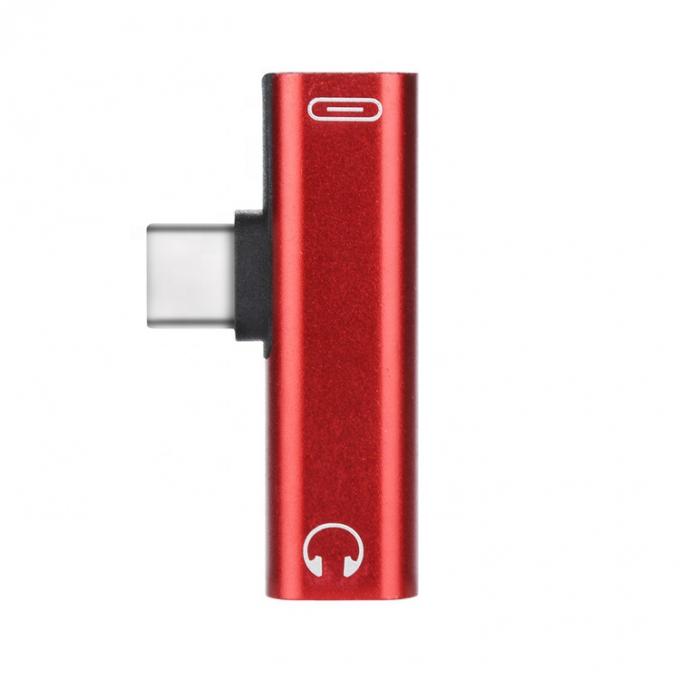 2 en 1 USB Tipo C a 3.5mm Jack PD Cargando adaptador de audio para auriculares 4