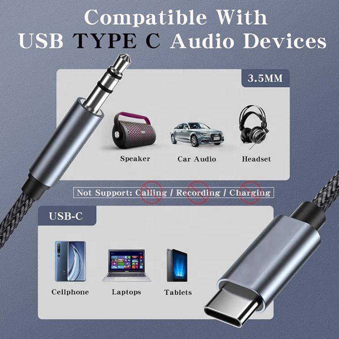 DAC USB Tipo C a 3,5 mm Jack de audio cable masculino AUX adaptador de dongle de auriculares para Pixel Google 2