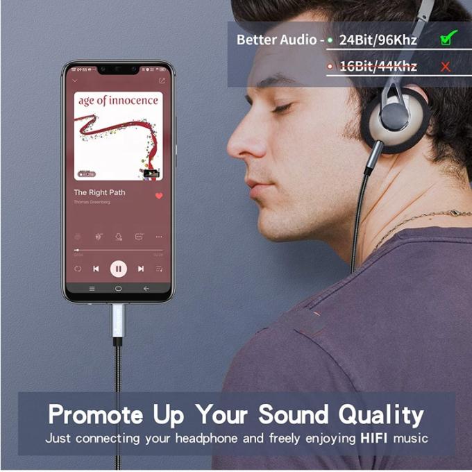 DAC USB Tipo C a 3,5 mm Jack de audio cable masculino AUX adaptador de dongle de auriculares para Pixel Google 3