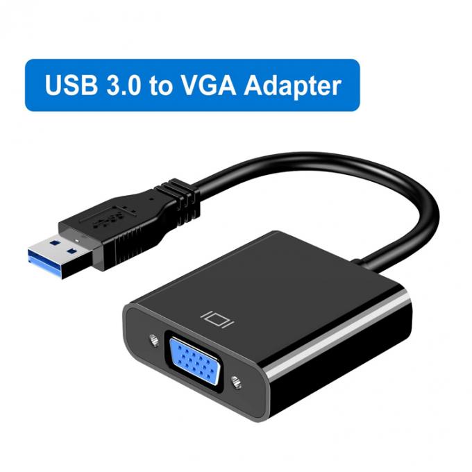 Convertidor de vídeo de pantalla múltiple USB 3.0 a VGA Adaptador para PC Monitor de computadora portátil Proyector HDTV 0