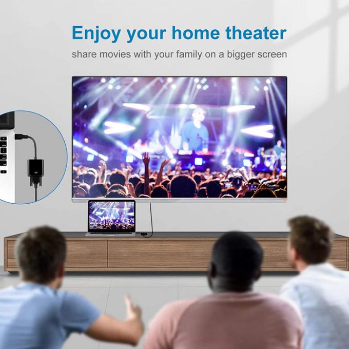 Convertidor de vídeo de pantalla múltiple USB 3.0 a VGA Adaptador para PC Monitor de computadora portátil Proyector HDTV 5