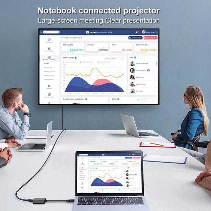 Convertidor de vídeo de pantalla múltiple USB 3.0 a VGA Adaptador para PC Monitor de computadora portátil Proyector HDTV 6