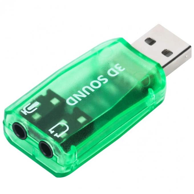 Plug and Play 5.1 Micrófono externo 3D Estudio estéreo Audio Interfaz USB Adaptador de tarjeta de sonido con auriculares de 3,5 mm 3