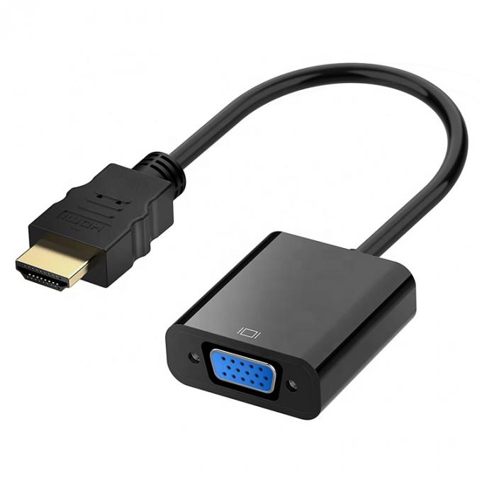 1080P 4K HDM TV I Adaptador VGA de sexo masculino a femenino con conector de 3.5 Audio Power for Computer Monitor HDTV 1