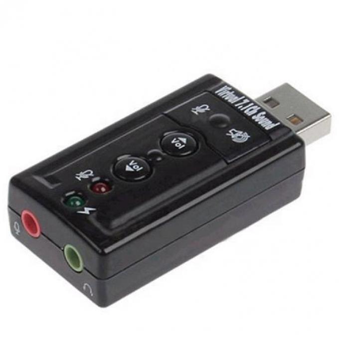 Conecta y reproduce el adaptador de tarjeta de sonido externo USB de Audio Mic Studio 0