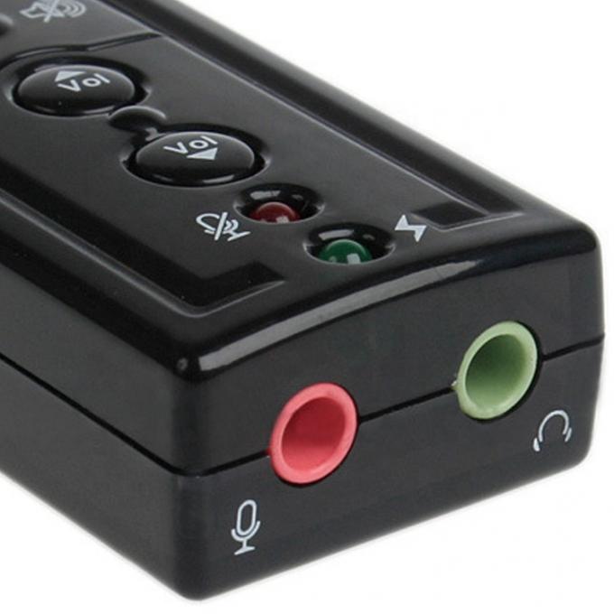 Conecta y reproduce el adaptador de tarjeta de sonido externo USB de Audio Mic Studio 3