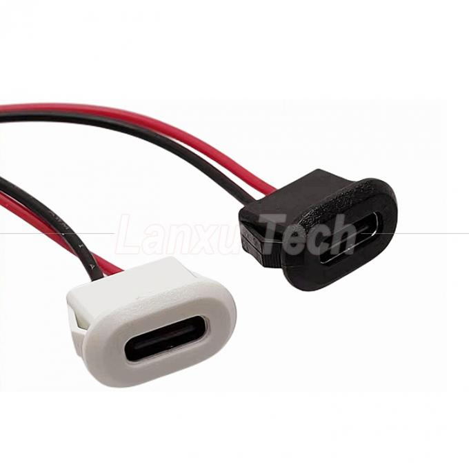 Cable de cable de conexión de cable USB tipo C de 2 pines para vehículos de lámparas 3