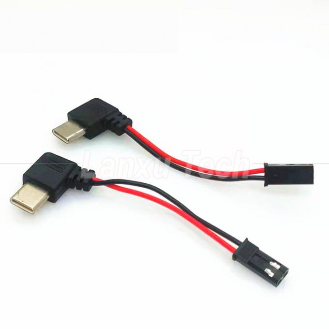 Ángulo recto de 90 grados USB 8 pines Micro Tipo C a JST SYP Conector de cable para motociclista soporte de teléfono celular magnético 2