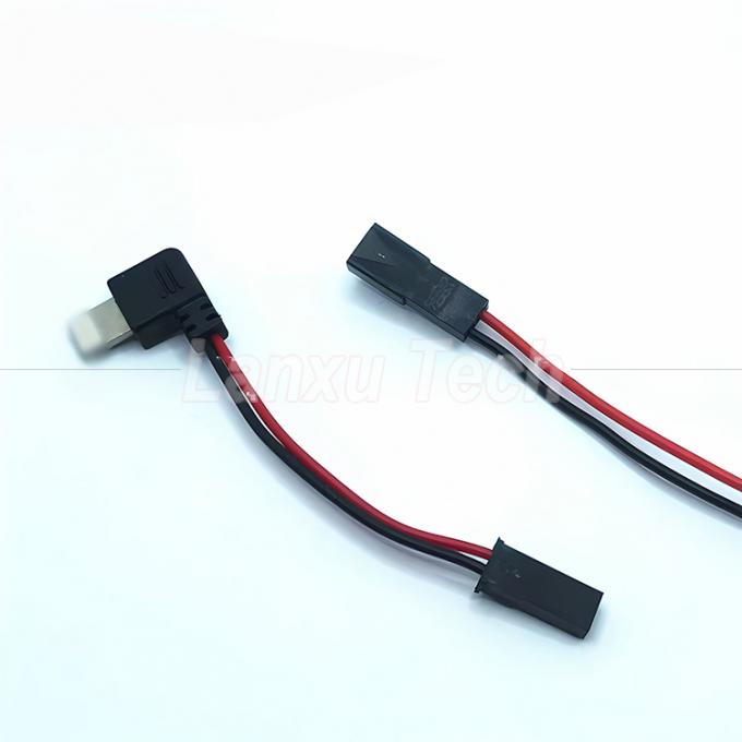 Ángulo recto de 90 grados USB 8 pines Micro Tipo C a JST SYP Conector de cable para motociclista soporte de teléfono celular magnético 4