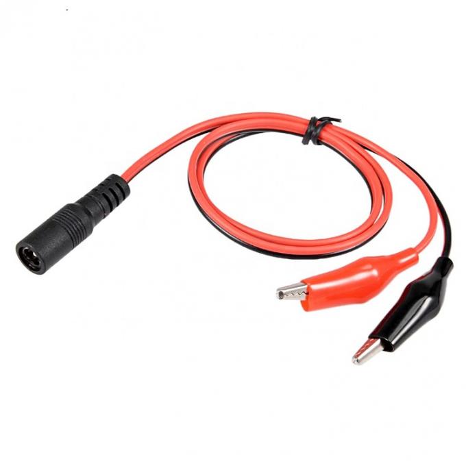5.5x2.1mm DC Femenino a doble clip de cocodrilo Cable de adaptador de prueba de potencia 0