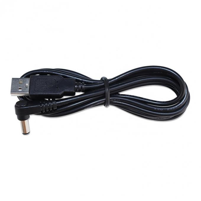 USB personalizado de ángulo masculino a derecho 5.5 X 2.1 mm 2.5 3.5 1.35 Conector de cable DC masculino 7