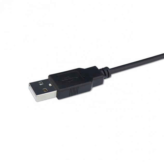 USB personalizado de ángulo masculino a derecho 5.5 X 2.1 mm 2.5 3.5 1.35 Conector de cable DC masculino 5