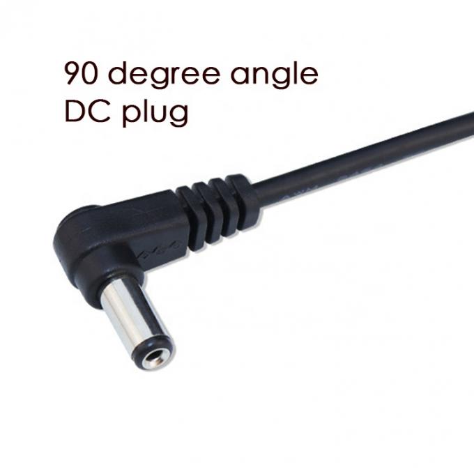USB personalizado de ángulo masculino a derecho 5.5 X 2.1 mm 2.5 3.5 1.35 Conector de cable DC masculino 4