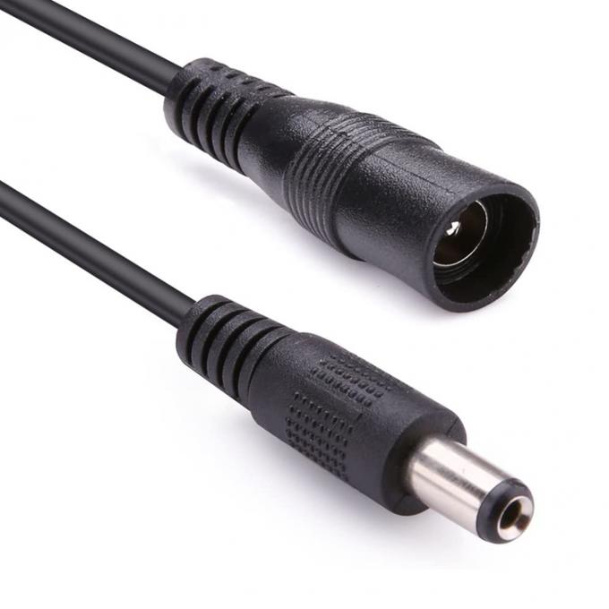 1 a 8 vías 1 Hembra a 8 Hombre 5.5x2.1 mm Cable de distribución de suministro de energía CC para cámara de circuito cerrado LED 4