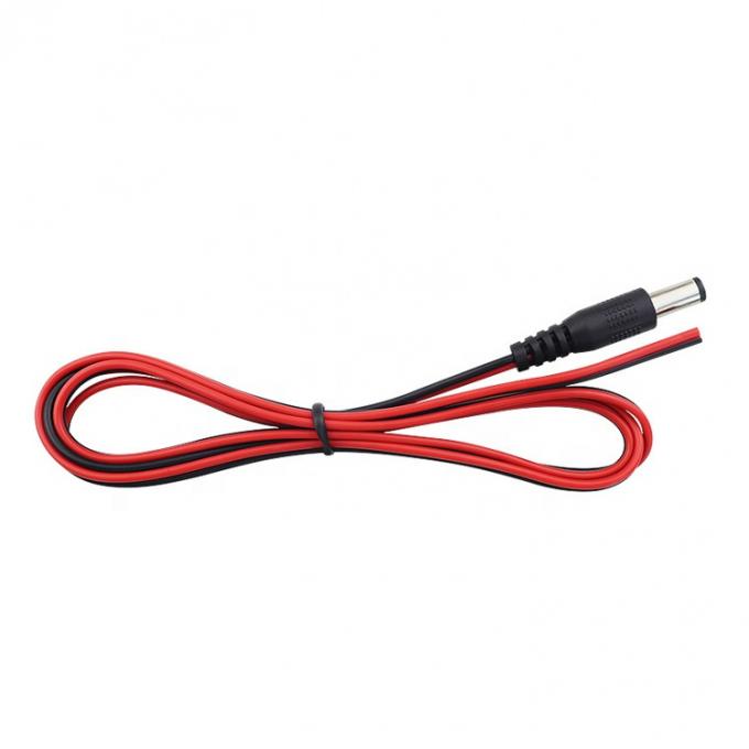 Personalizado 5521 5525 3.5 conector DC macho para abrir el cable de extremo de cable desnudo 4