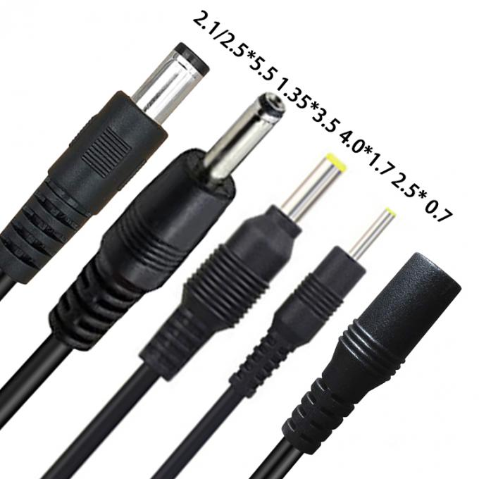 CUSTOM 5V 1A 2A Hombre a Hombre Hombre 5521 5525 3.5mm Cable de extensión de energía CC 2