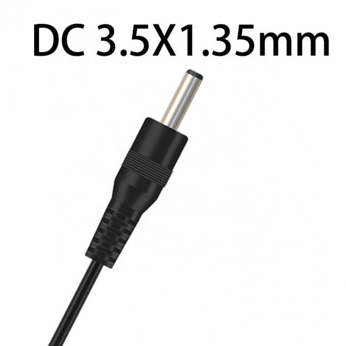 Jack de barril de corriente continua macho 3,5x1,35 mm a cable de extremo desnudo de alambre de lata desnudo 3