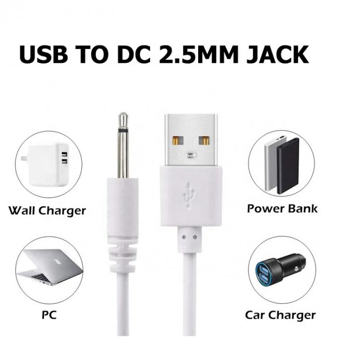 Cable de carga de energía de USB a 2,5 mm DC Jack para vibrador 1